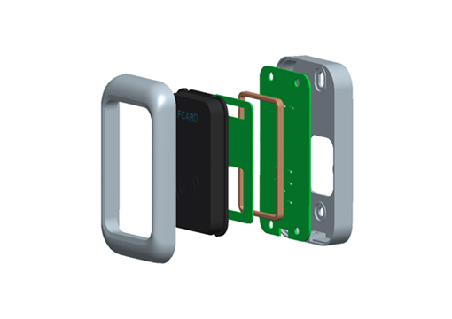 190金属门禁读卡器