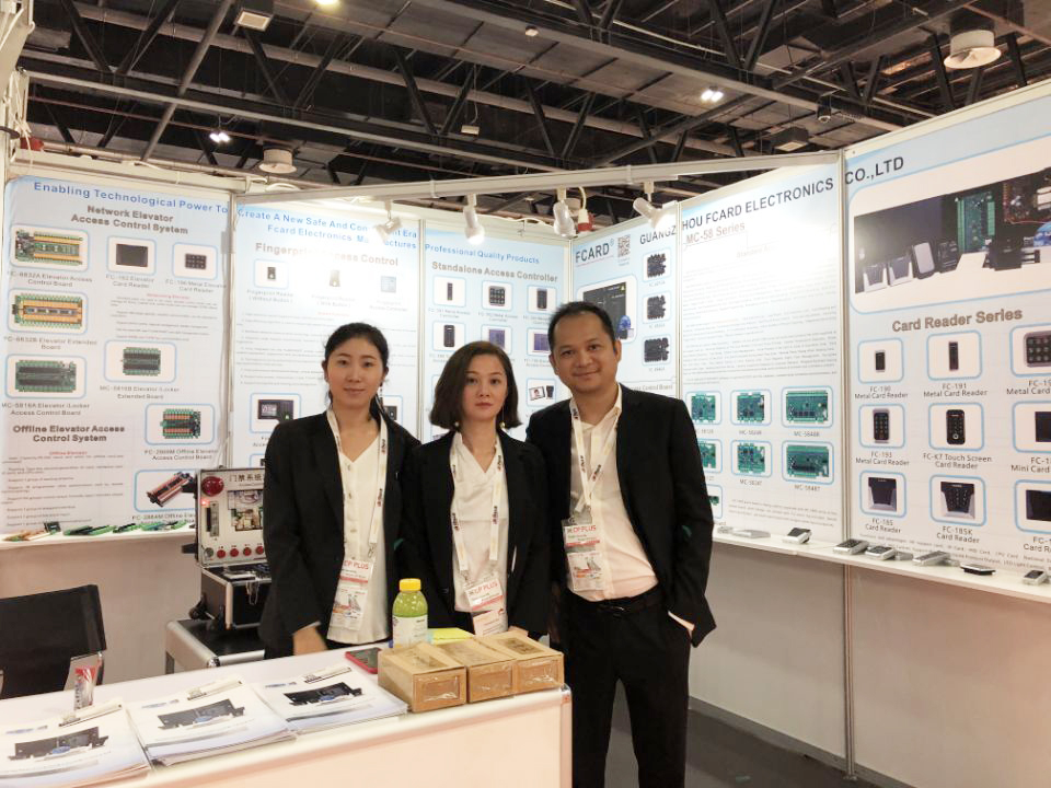 The booth of Guangzhou Fcard Electronics Co., Ltd 
